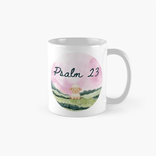 Item preview, Psalm 23 Cute Lamb | Watercolor Christian Scripture Art designed and sold by LensDyn™.