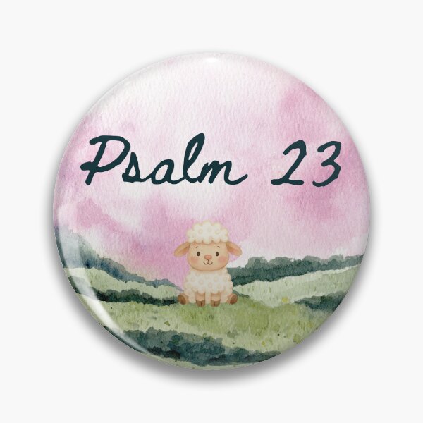 Item preview, Psalm 23 Cute Lamb | Watercolor Christian Scripture Art designed and sold by LensDyn™.