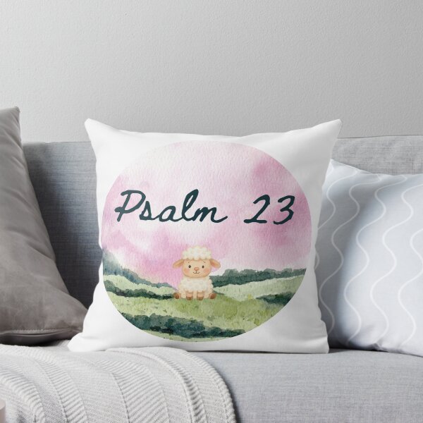 Item preview, Psalm 23 Cute Lamb | Watercolor Christian Scripture Art designed and sold by LensDyn™.
