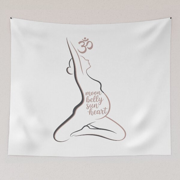 Item preview, Moon Belly Sun Heart Rose Gold Gray Design designed and sold by 108stillness.