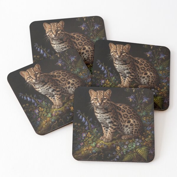 Item preview, Leopardus Tilcayo Wild Cat Botanical Portrait IV designed and sold by Yaremchuk.