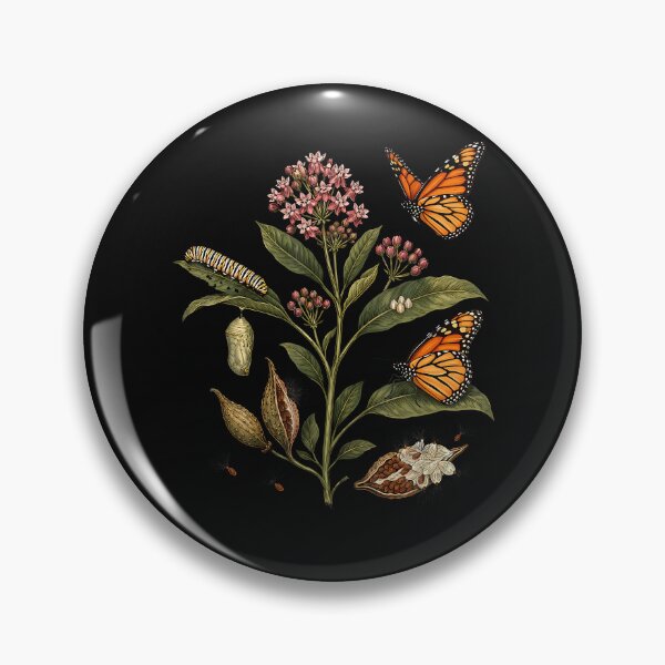 Item preview, Monarch Butterfly Life Cycle Milkweed Botanical Nature Lover designed and sold by Chromatic-Cubes.
