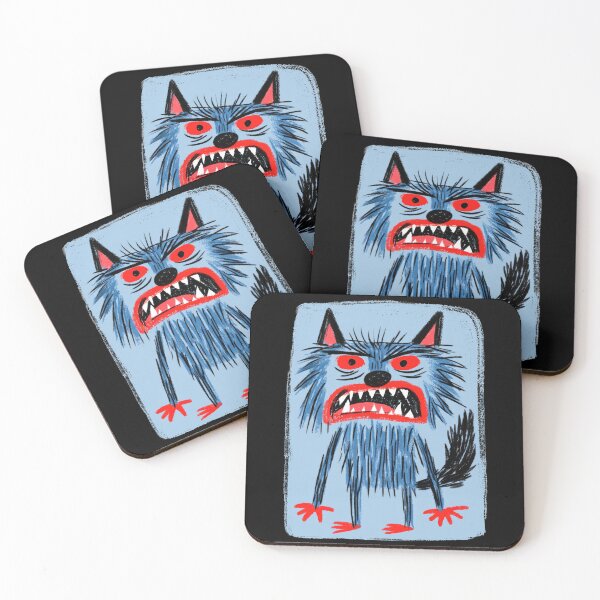 Item preview, Blue Cartoon Werewolf designed and sold by Bernard Santora.