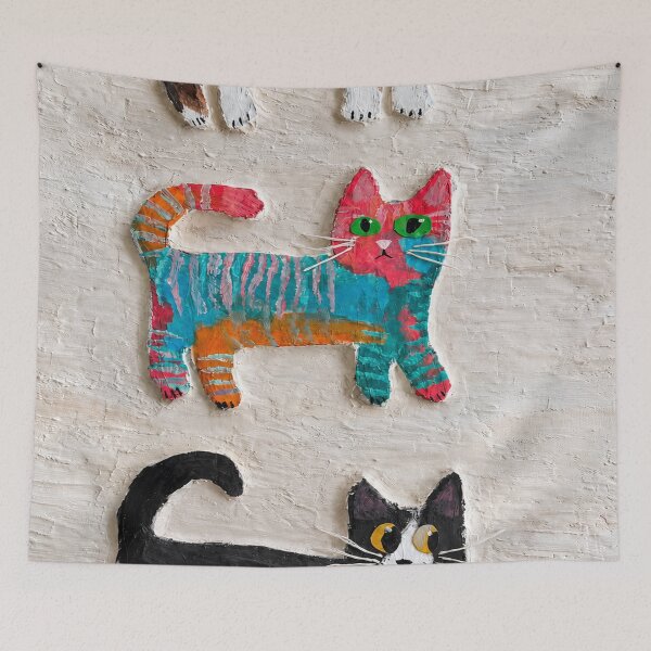 Item preview, Three Cats – Creativity Runs in the Family designed and sold by alexanderVision.