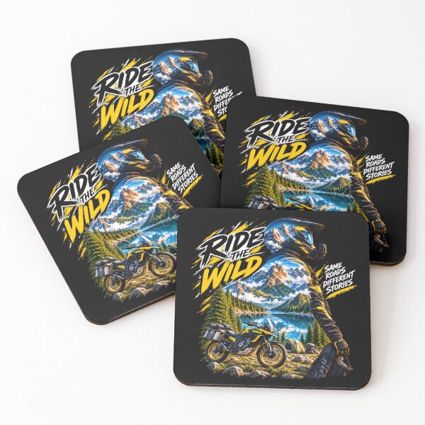 Item preview, Ride The Wild – Adventure Motorcycle Mountain Lake Nature Rider designed and sold by Redshop04.