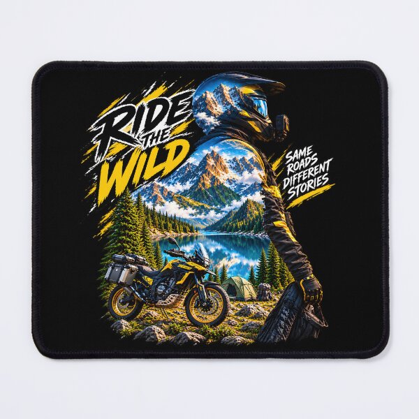 Item preview, Ride The Wild – Adventure Motorcycle Mountain Lake Nature Rider designed and sold by Redshop04.