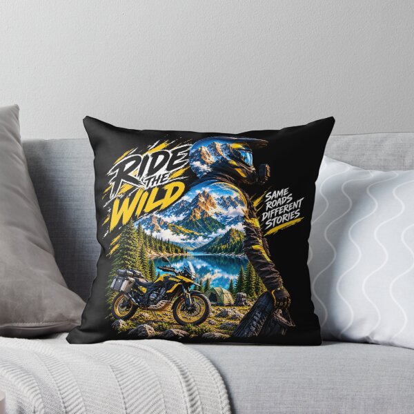 Item preview, Ride The Wild – Adventure Motorcycle Mountain Lake Nature Rider designed and sold by Redshop04.
