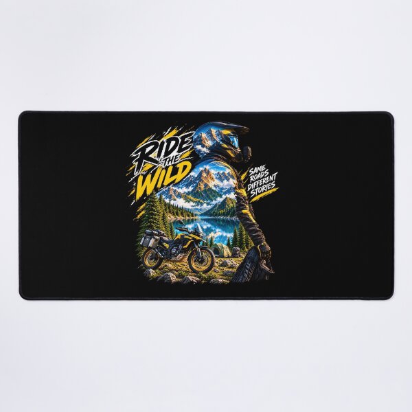 Item preview, Ride The Wild – Adventure Motorcycle Mountain Lake Nature Rider designed and sold by Redshop04.