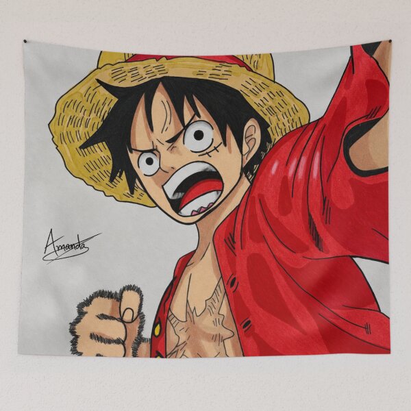 Item preview, Straw Hat Luffy (FAN ART) designed and sold by Amanda-Drawing.