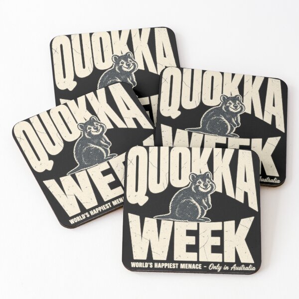 Item preview, Quokka Week Retro Distressed Australian Wildlife designed and sold by Yellowriversss.