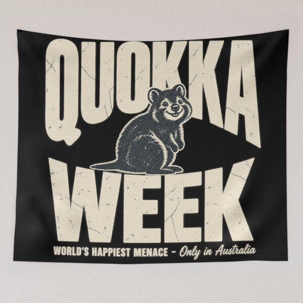 Item preview, Quokka Week Retro Distressed Australian Wildlife designed and sold by Yellowriversss.