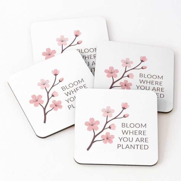 Item preview, Pink blossom cherry branch watercolor designed and sold by SunkeyDesigns.