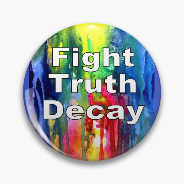 Item preview, Fight Truth Decay. Original abstract watercolor. designed and sold by aswoa.