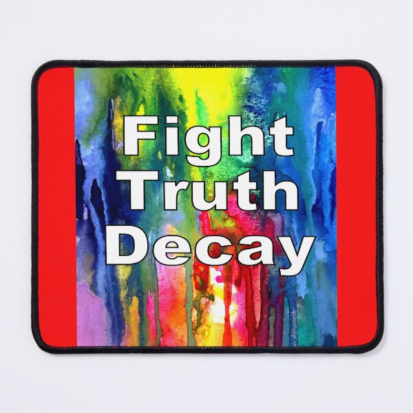 Item preview, Fight Truth Decay. Original abstract watercolor. designed and sold by aswoa.