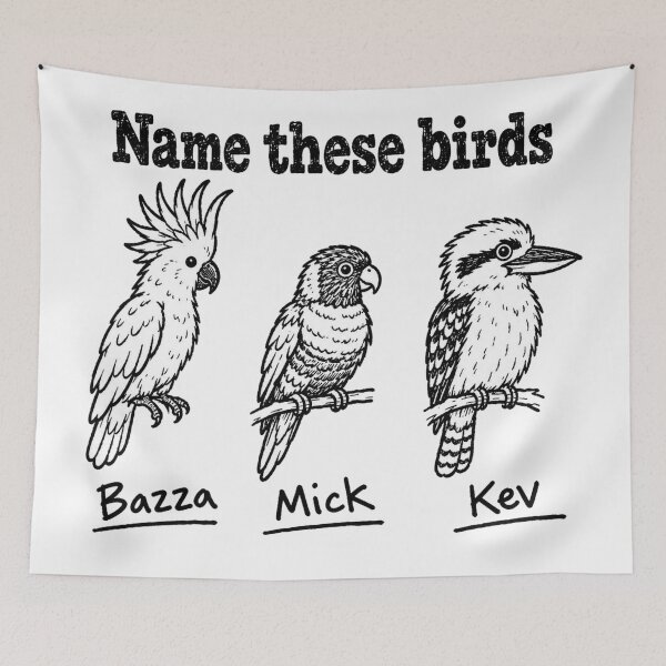 Item preview, Name These Birds Funny Australian Bird Humor designed and sold by Yellowriversss.