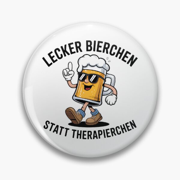 Item preview, Lecker Bierchen stat Therapierchen – lustiger Party Spruch zum Feiern designed and sold by LoFizzy.
