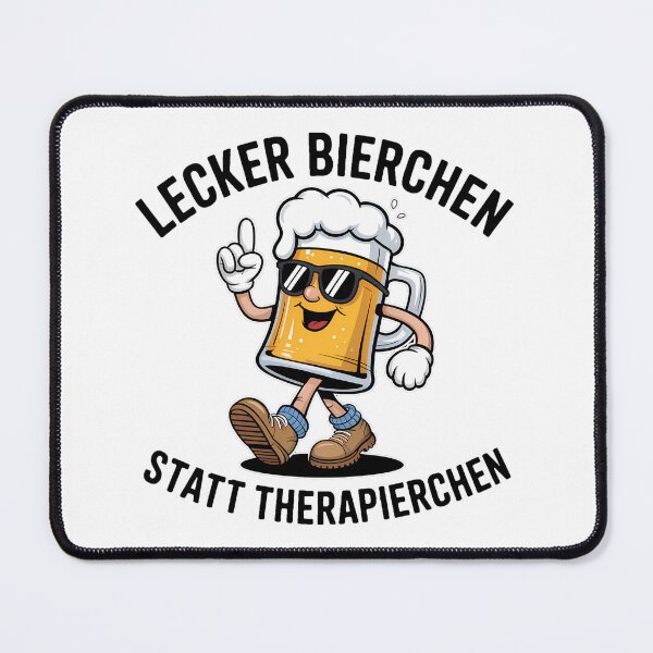 Item preview, Lecker Bierchen stat Therapierchen – lustiger Party Spruch zum Feiern designed and sold by LoFizzy.