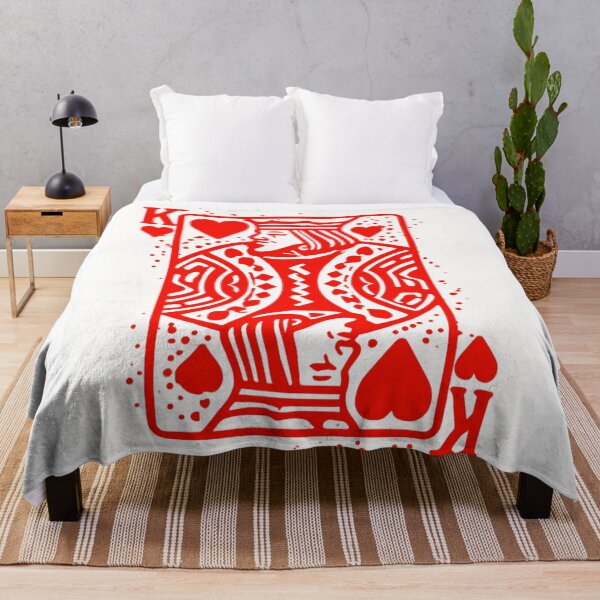 Item preview, Bold Red King of Hearts Playing Card Streetwear Art designed and sold by Kybruno's Creations.
