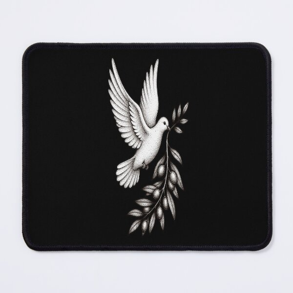 Item preview, Holy Spirit Dove Olive Branch Stippled Art designed and sold by Francisbb.