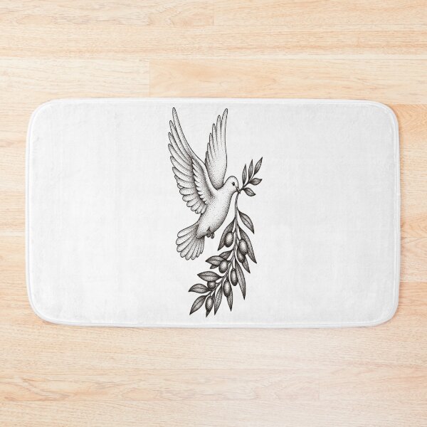 Item preview, Holy Spirit Dove Olive Branch Stippled Art designed and sold by Francisbb.