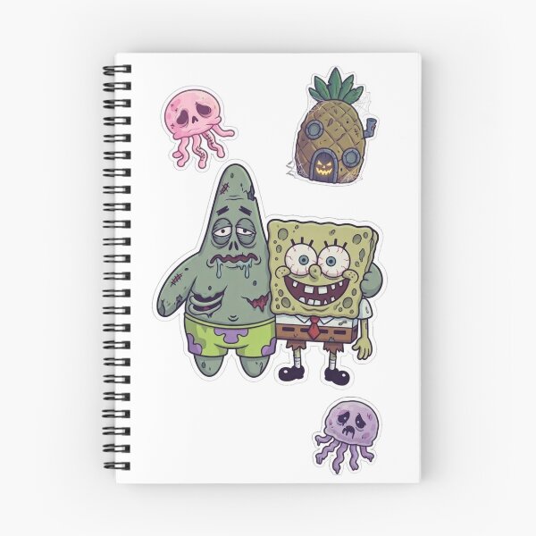 Item preview, SpongeBob and Patrick Star Zombies designed and sold by LadyCartoon.