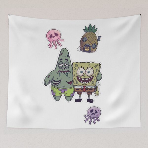 Item preview, SpongeBob and Patrick Star Zombies designed and sold by LadyCartoon.