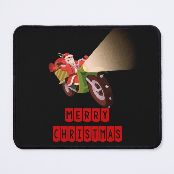 Item preview, Vintage Merry Christmas Santa Claus on his motorcycle designed and sold by stormk10.