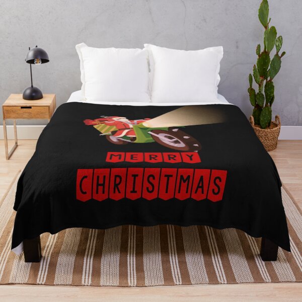 Item preview, Vintage Merry Christmas Santa Claus on his motorcycle designed and sold by stormk10.