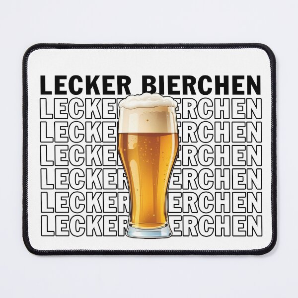 Item preview, Lecker Bierchen – Retro Schriftzug für Bierliebhaber designed and sold by LoFizzy.