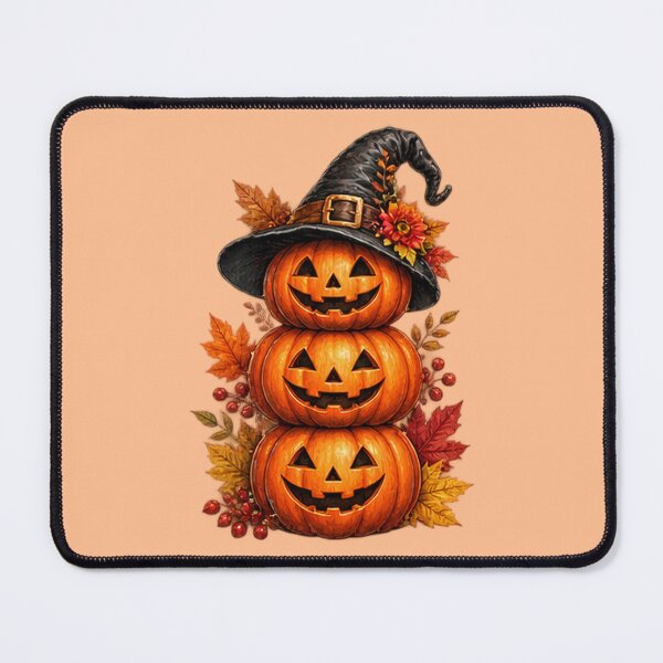 Item preview, Spooky Stacked Jack O Lanterns designed and sold by DrAsmaaMohamed.