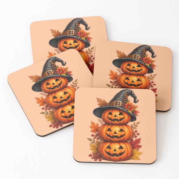 Item preview, Spooky Stacked Jack O Lanterns designed and sold by DrAsmaaMohamed.