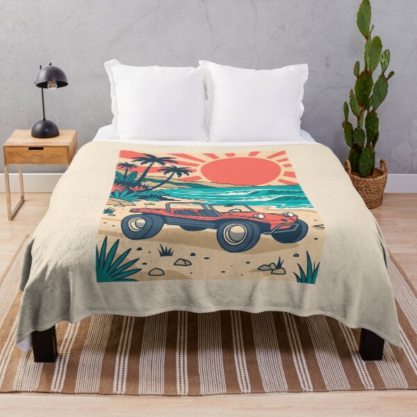 Item preview, Vintage Red Beach Buggy – Retro Coastal Summer Drive Design designed and sold by Sea Gem.