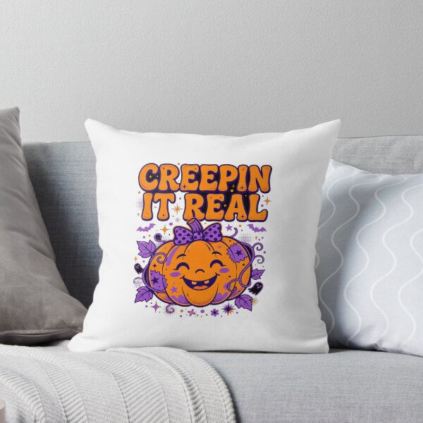Item preview, Creepin It Real Funny Halloween Pumpkin Shirt designed and sold by True North Thread.