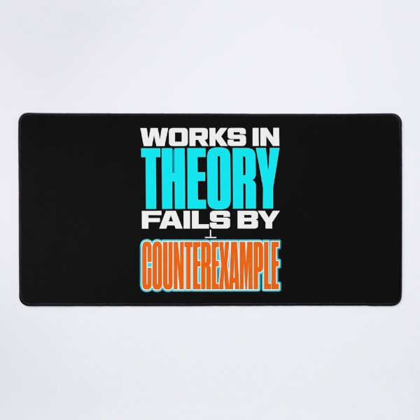 Item preview, Fails By Counterexample Math Student Typography designed and sold by Fun2Fentastic.