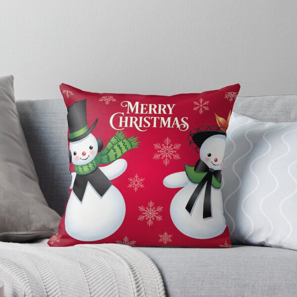 Item preview, Snowman Couple Merry Christmas designed and sold by ArtworkNorth.