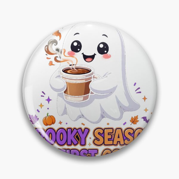 Item preview, Spooky Season But First Coffee Funny Ghost Shirt designed and sold by True North Thread.