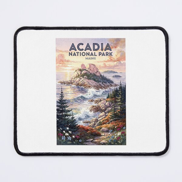 Item preview, Acadia National Park Maine Vintage Watercolor Travel designed and sold by Teelogic.