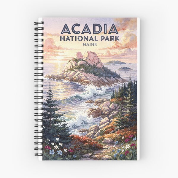 Item preview, Acadia National Park Maine Vintage Watercolor Travel designed and sold by Teelogic.