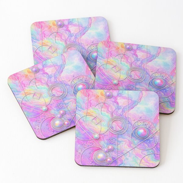 Item preview, Celestial Resonance - Lavender Dream Surreal Art Print | Pastel Cosmic Wall Decor designed and sold by KingsArtworx 2.