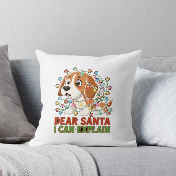 Item preview, Dear Santa I Can Explain Funny Christmas Dog Shirt designed and sold by True North Thread.