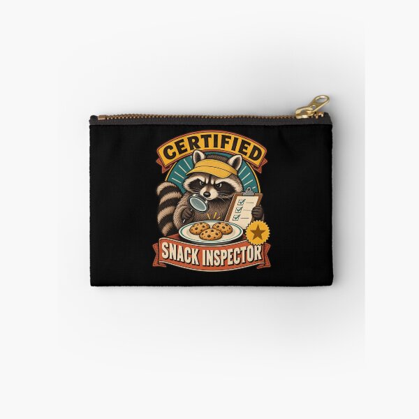 Item preview, Certified Snack Inspector - Raccoon designed and sold by Good Mood Foundry.