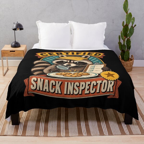 Item preview, Certified Snack Inspector - Raccoon designed and sold by Good Mood Foundry.