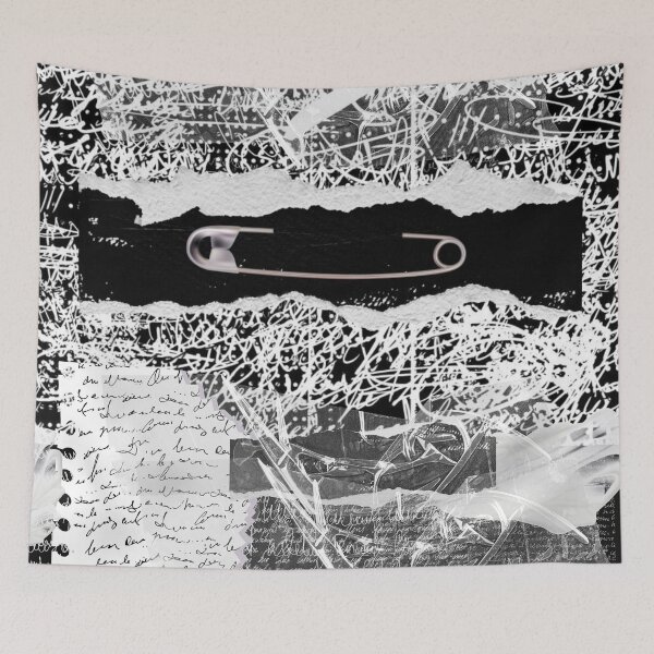Item preview, Abstract Black & White Collage designed and sold by Swooncake Press.