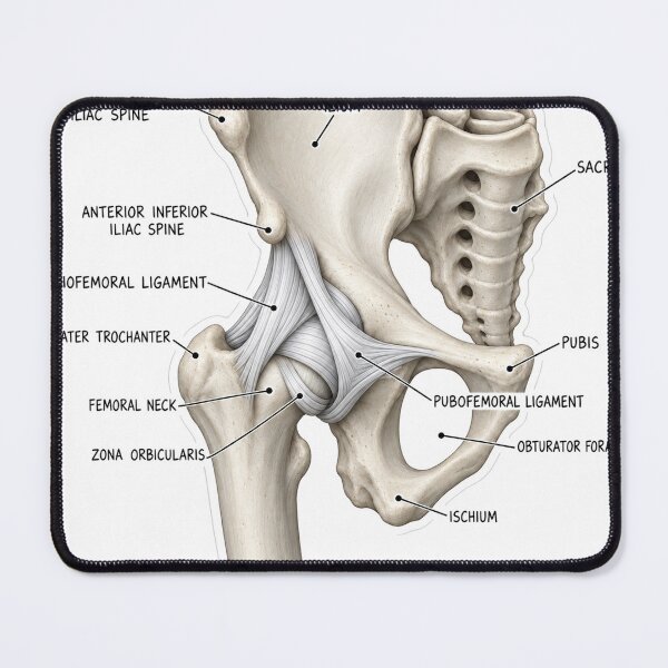 Item preview, Anatomy Hip Ligaments 3D Physical Therapy Sticker designed and sold by isokinetic.