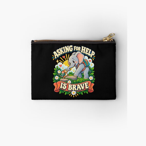 Item preview, Asking for Help Is Brave - Elephant & Mouse designed and sold by Good Mood Foundry.