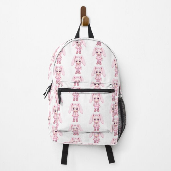 Item preview, Kawaii Pink Bunny Girl Chibi Sticker | Cute Anime Rabbit Ears Fantasy Art designed and sold by HOODYBUDSTYLES.
