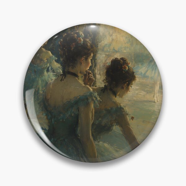 Item preview, Ballet Dancers Backstage Impressionist Painting designed and sold by GutyzDesignsES.