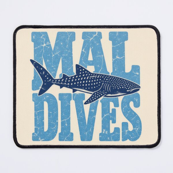 Item preview, Maldives Whale Shark Distressed Vintage Diving designed and sold by Yellowriversss.