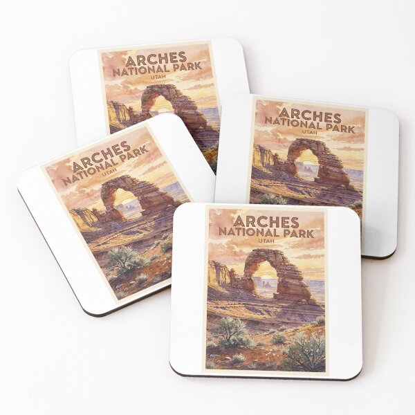Item preview, Arches National Park Utah Vintage Watercolor Travel designed and sold by Teelogic.
