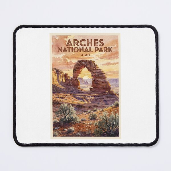Item preview, Arches National Park Utah Vintage Watercolor Travel designed and sold by Teelogic.